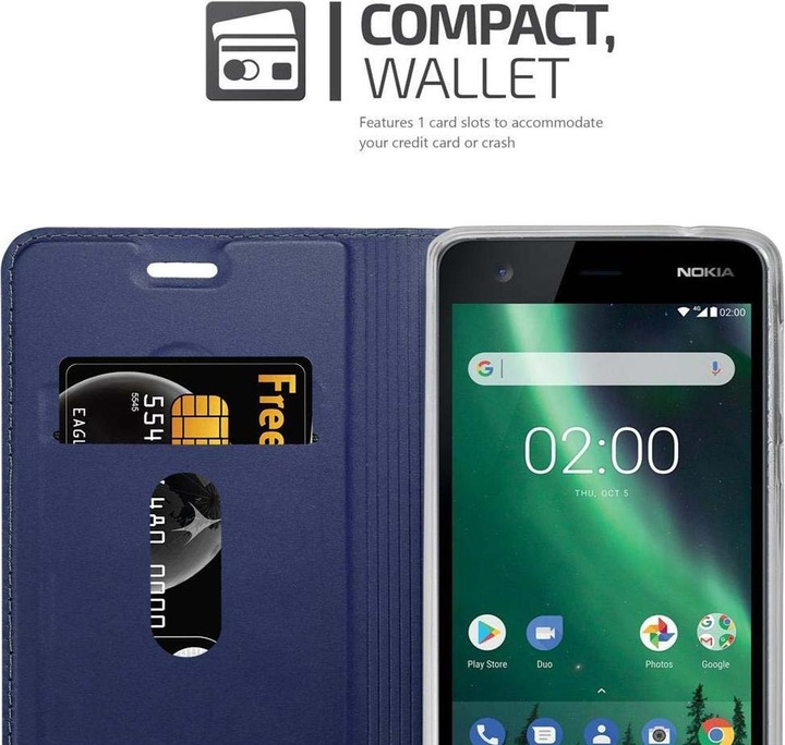 Actual product image Cadorabo Book Classy Style Cover (Nokia 2)
