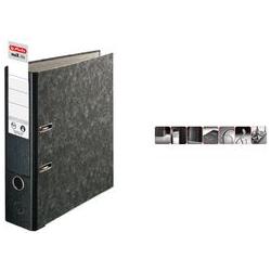 Thumbnail - Herlitz, Ordner, Ordner maX.file nature pocket, schwarz Rückenbreite: 50 mm, mit schwarzem Wolkenmarmorpapier- (A4, 50 m...