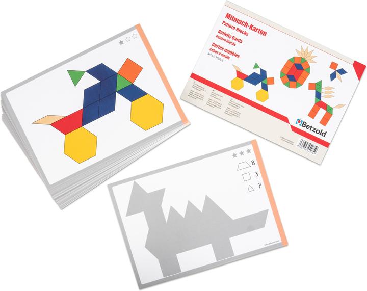Produktbild Betzold Mitmach-Karten Pattern Blocks (3 - 8 Jahre)