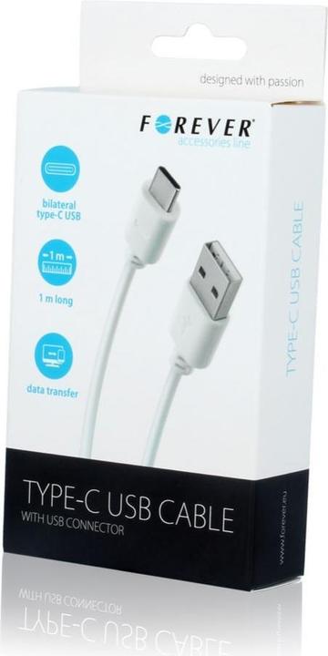 Produktbild Forever USB Type-C Cable 1m 2A (1 m, 10 W)
