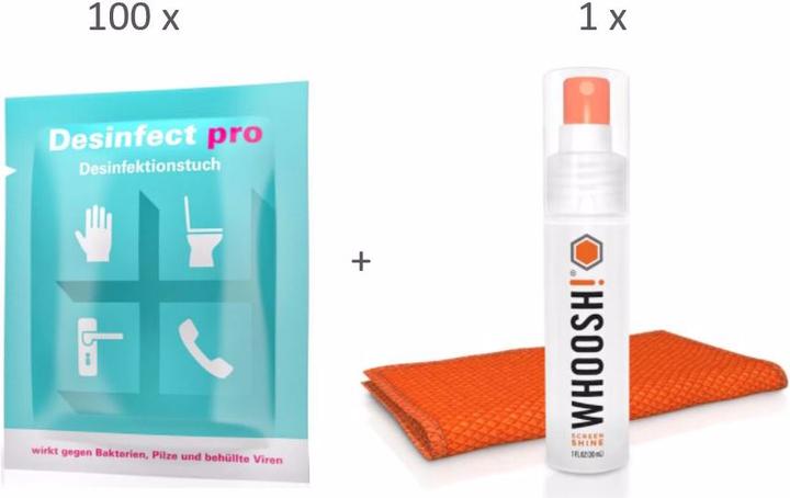 Produktbild Desinfect pro Set Desinfektionstücher + Screen Shine