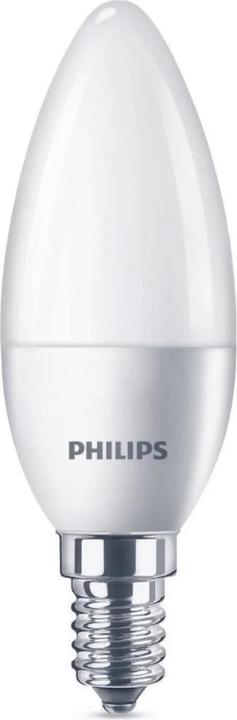 Produktbild Philips LED Kerzenlampe, 4er Set (E14, 5.49 W, 470 lm, 4 x, F)
