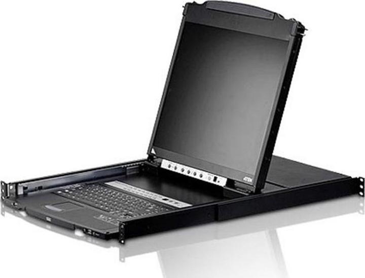 Produktbild Aten CL5808N FR Dual Rail KVM-Switch 8-Port, 19"-LCD (PS/2-USB VGA) FR-Layout