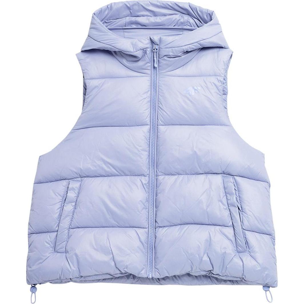 4F, Damen, Weste, Damen Daunenweste F092 helllila 4FSS23TDJAF092 52S (M), Violett, Blau, (52)