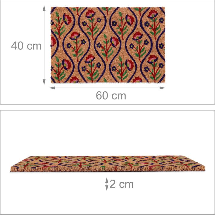 Actual product image Relaxdays Doormat (60 x 40 x 2 cm)