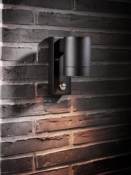 Produktbild Nordlux Tin Maxi, Wandleuchte m Sensor, Schwarz (GU10, IP54)