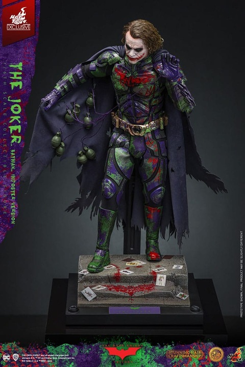 Produktbild Hot Toys The Dark Knight "The Joker - Batman Imposter Version" Exclusive Artisan Edition 1/6 Actionfigur