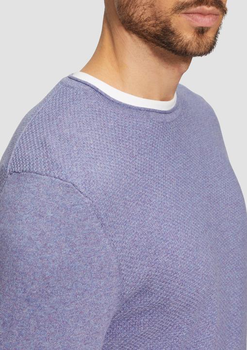 Immagine prodotto s.Oliver Strickpullover Strickpullover mit Strukturmix und Logo-Patch (XXL)