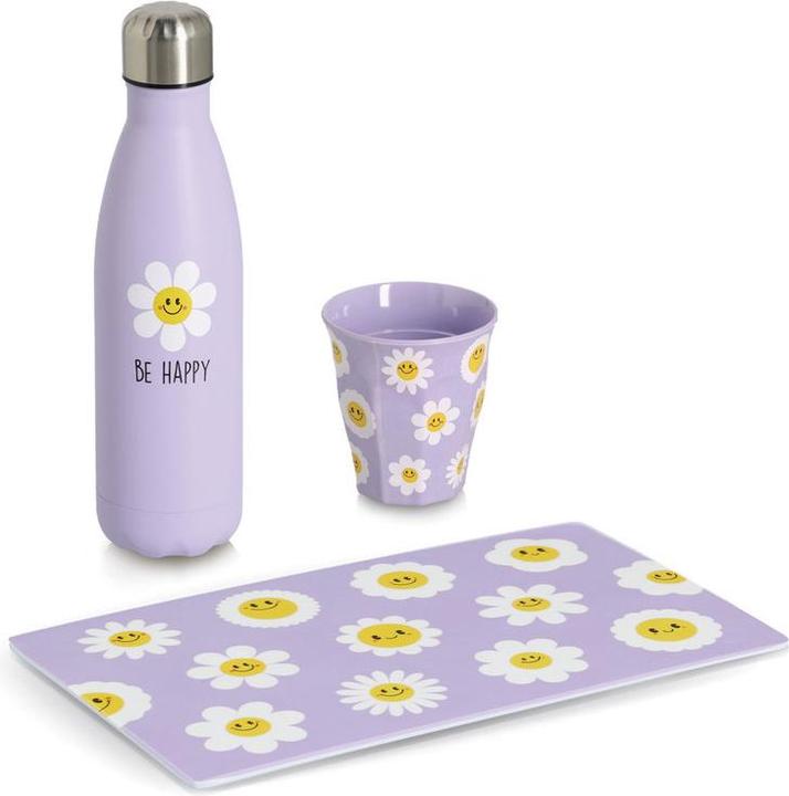 Actual product image Zeller Present Frühstücksbrettchen Happy Flowers 23.3x14.3x0.3 cm