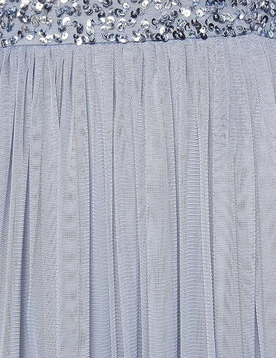 Image du produit Herba Abito Lungo con Scollo a Trapezio Blu Polveroso (52)