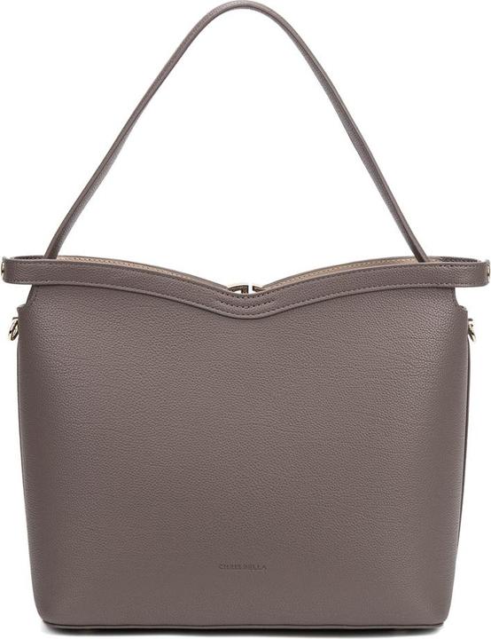 Actual product image Chrisbella Damen Schultertasche - Modell Seraphina Plus - 100% Polyurethan - 39.0 X 14.0 X 26.0 Cm