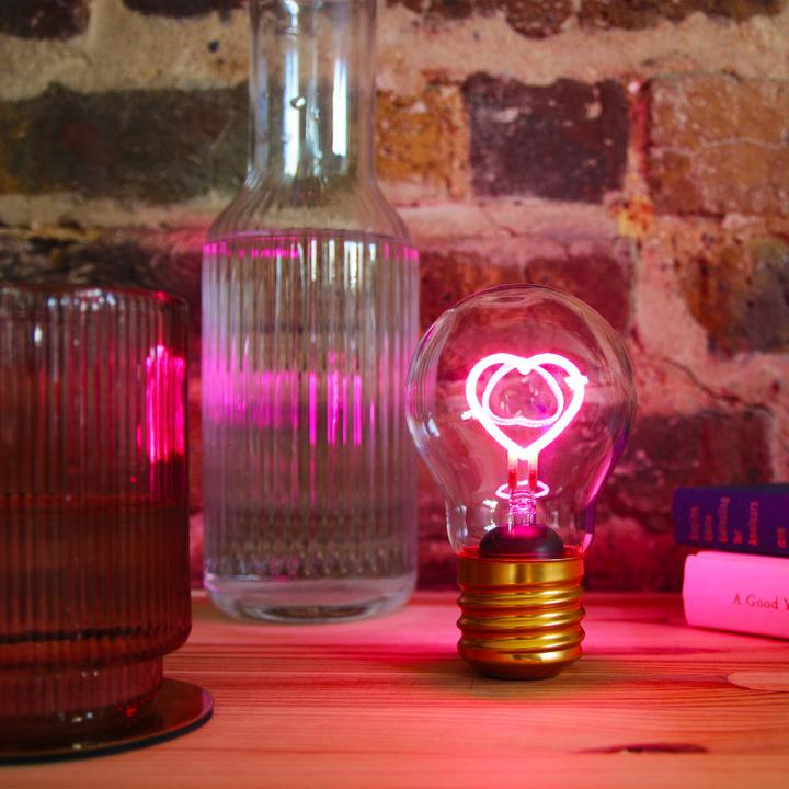 Actual product image Suck UK Light bulb heart