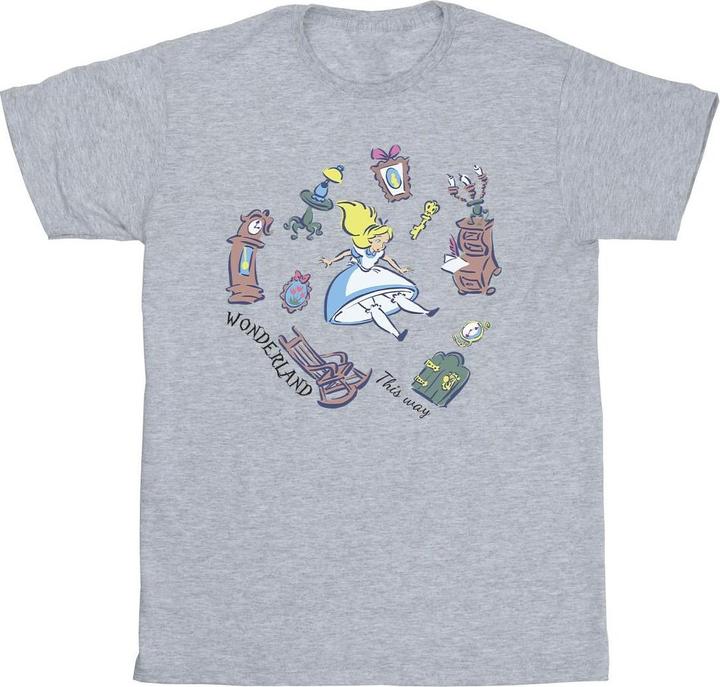 Immagine prodotto Disney Maglietta Alice in Wonderland Falling (L)