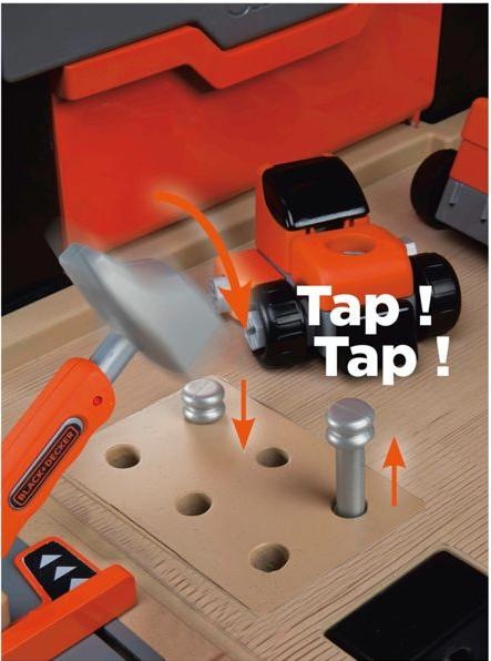 Actual product image Smoby Black + Decker Super Workbench Center