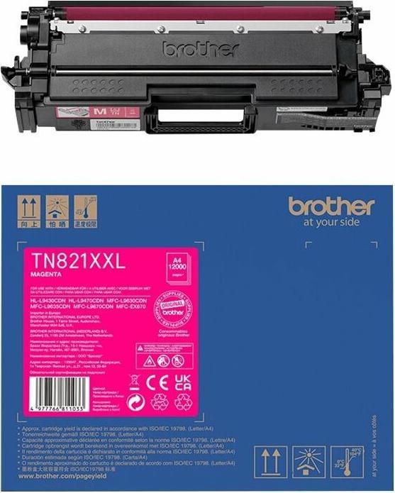 Actual product image Brother TN-821XXLM Ultra High Yield Toner Cartridge for EC Prints (M)