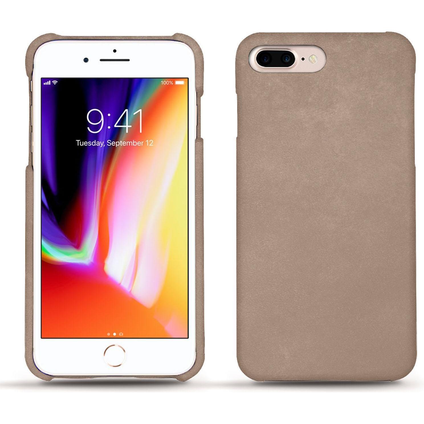 Noreve Lederschutzhülle (Apple iPhone 8 Plus), Smartphone Hülle, Beige