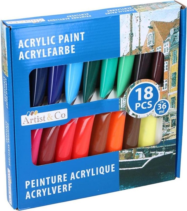 Immagine prodotto Artist&Co Pittura acrilica (Multicolore, 36 ml)