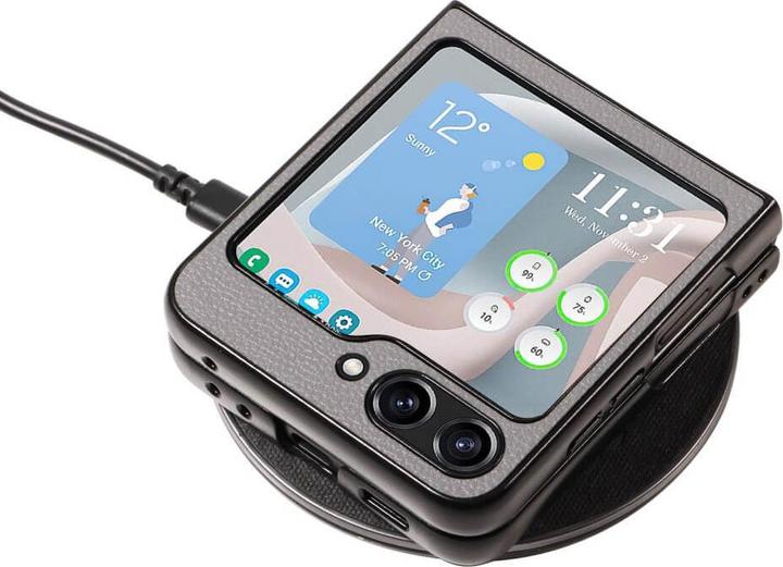 Image du produit Cover-Discount Galaxy Z Flip5 - Housse de protection hybride grise (Samsung Galaxy Z Flip5)