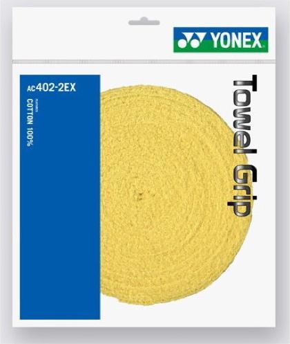 Actual product image Yonex AC402-2 large roll terry grip yellow