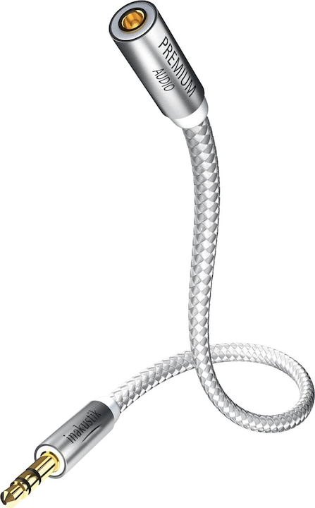 Inakustik Câble d'extension stéréo 3,5 mm de qualité supérieure (7.50 m, Jack 3,5 mm (AUX))