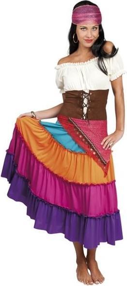 Actual product image Boland Fortune teller gypsy women's costume with bandana, dress, belt (42)