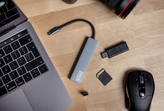 Produktbild Newell 5-in-1-Nabe – grau (USB-C, 5 Ports)