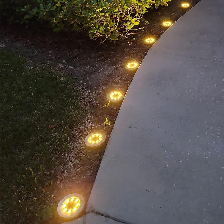Actual product image Lumina Swiss Set 8x LED Solar Ground Lights (50 lm, IP65)