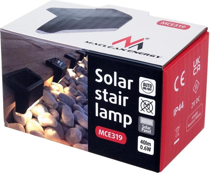 Produktbild Maclean MCE319 Solar-Terrassenleuchte (40 lm, IP44)