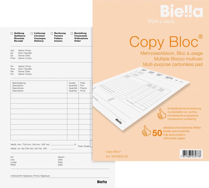 Biella Carbonless copy pad (50 x)