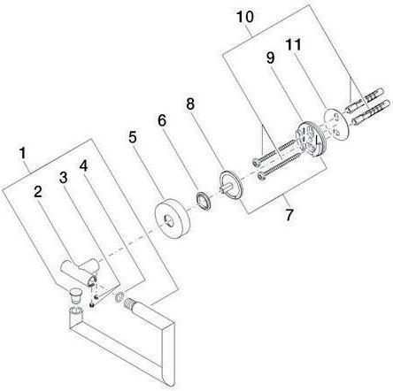 Produktbild Dornbracht Dornb Papierrollenhalter META ohne Deckel schwarz matt