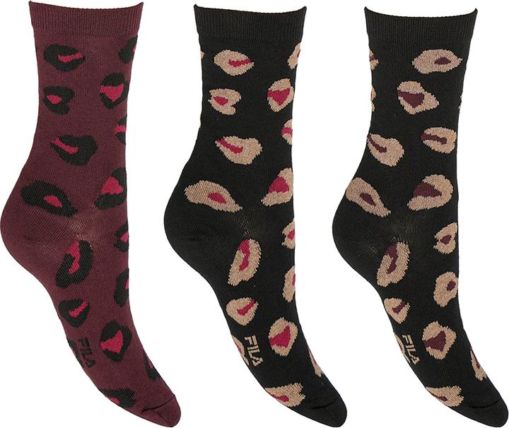 Actual product image FILA Woman Lifestyle Normal Plain Socks 3 Pack (pack of 3, 35 - 38)