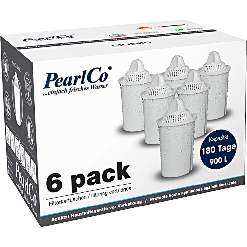 Pearlco Filterkartusche Classic 6er Pack, Wasserfilter