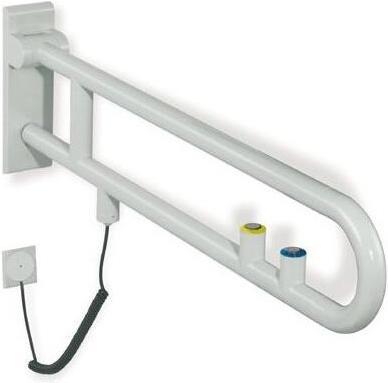 Productafbeelding Hewi Steun scharnierend gr. E-exec. SERIES 801 inbouw/radiotoets geel 900mm signaal wit (7.80 x 25.90 cm)