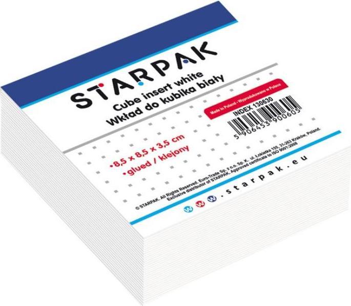 Actual product image Starpak White glued cube insert, 85x85 mm (85 x 85 mm)