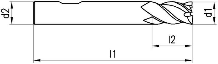 Produktbild Neriox VHM-Fräser TiAlN, HB, kurz