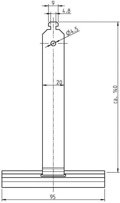 Produktbild Rademacher Befestigungsfeder Länge 140 mm Stahlblech