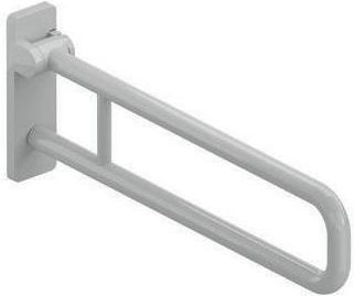 Productafbeelding Hewi Opklapbare steunbeugel SERIE 801 d= 33mm, aluminium kern 750mm lichtgrijs (78 x 25.90 cm)