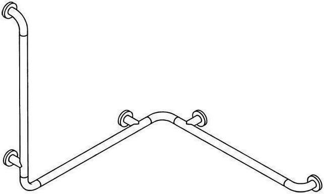 Produktbild Hewi Dusch-Wannenhandlauf SERIE 801 762x900mm, d= 33mm umbra (76.20 x 90 cm)