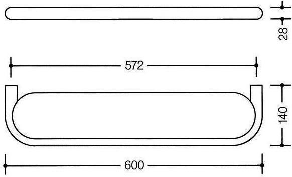 Productafbeelding Hewi SERIES 477 legplank mat wit glazen blad antracietgrijs