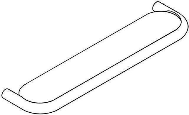 Productafbeelding Hewi SERIES 477 legplank mat wit glazen blad antracietgrijs