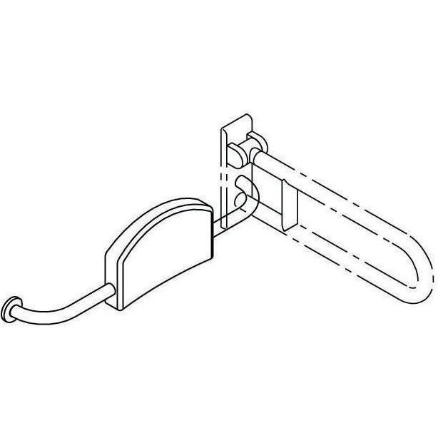 Hewi, Specchio, Schienale Serie 801 Sabbia Sinistra
