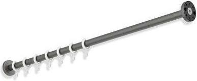 Hewi Vorhangstange 2m ES dunkelgrau Perlglimmer tiefmatt