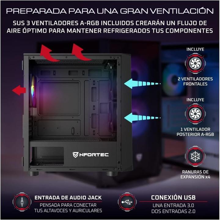 Productafbeelding Nfortec Box Ventilator NF-CS-DYS-B (ITX, mATX)