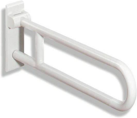 Hewi Folding support handle SERIE 801 rotatable, d= 33mm 850mm pure white