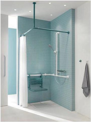 Produktbild Hewi Vorhangstange SERIE 801 m Deckenabhäng. 1000x1000 20 R. weiss