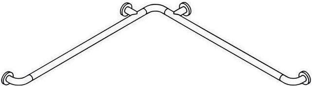 Produktbild Hewi Dusch-Wannenhandlauf SERIE 801 waagerecht je 962mm, d= 33mm umbra (76.20 x 10.30 cm)