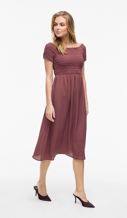 Produktbild Vila VIRITA Midi Gesmoktes Kleid (44)