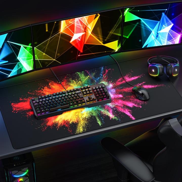 Produktbild Titanwolf Gaming Mauspad, 1200 x 600mm XXXL Speed Gaming Mausmatte, Mauspad extra große Oberfläche Farbe (XXL)