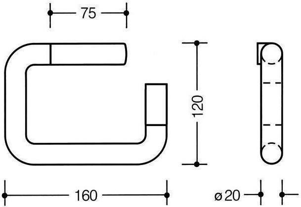 Produktbild Hewi WC-Papierhalter SERIE 477 Diebstahls. für die Papierrolle koralle