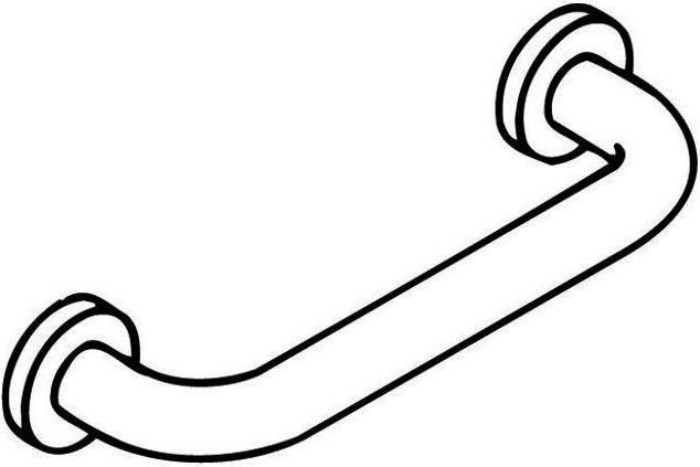 Produktbild Hewi Wannengriff SERIE 477 mit Rosette d= 60mm reinweiss